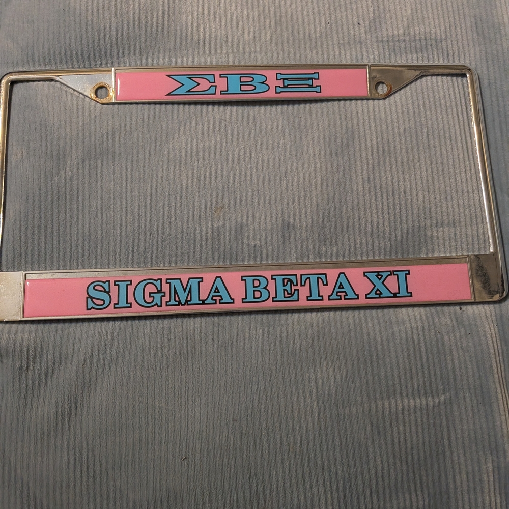 Sigma Beta Xi License Plate Frame